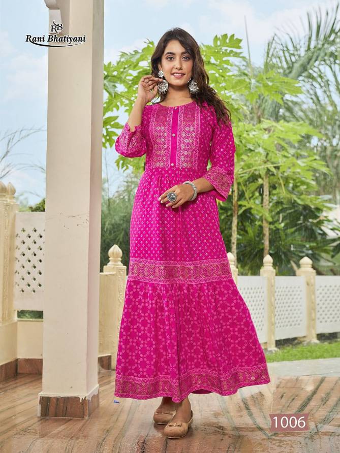 Rani Bhatiyani Apsara 1 New Fancy Wear Wholesale Kurti Collection 